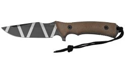 ANV Knives M311 SPELTER DLC Camo Elmax, Coyote Micarta Handle, Black Kydex Sheath, Cuchillo De Supervivencia