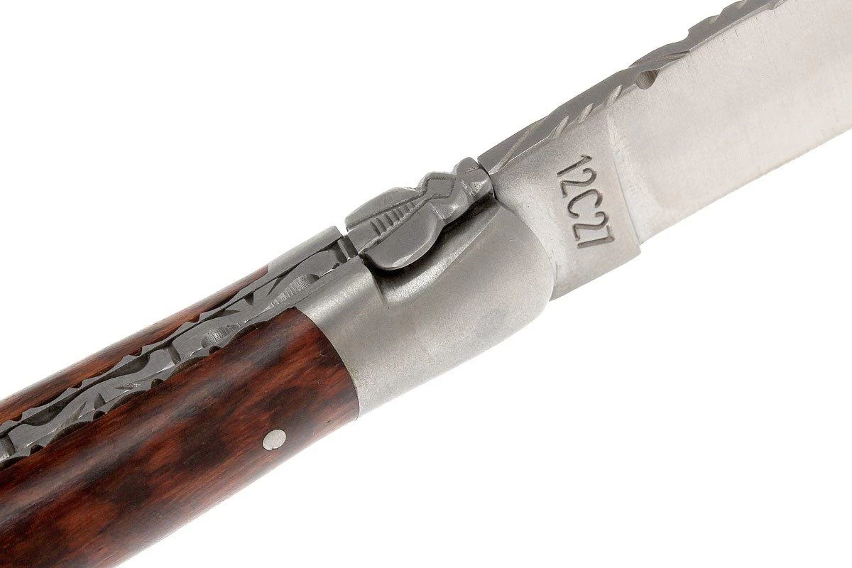 Laguiole En Aubrac HP 12cm Snakewood Limado A Mano L0212AMH-FSI1 4 Laguiole En Aubrac HP 12cm Snakewood Limado A Mano L0212AMH-FSI1 - Imagen 4