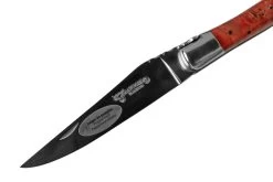 Laguiole En Aubrac 12cm Navaja Laguiole álamo Rojo Burl Brillante S/st -Navaja Tienda AUL0212LPRIFSJ1 03 laguioleaubrac
