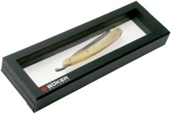 Böker Manufaktur Damascus Horn Navaja De Afeitar 140623DAM -Navaja Tienda BO140623DAM 07 boker