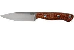 Bark River Mini Aurora CPM 154, Terracotta Burlap Micarta