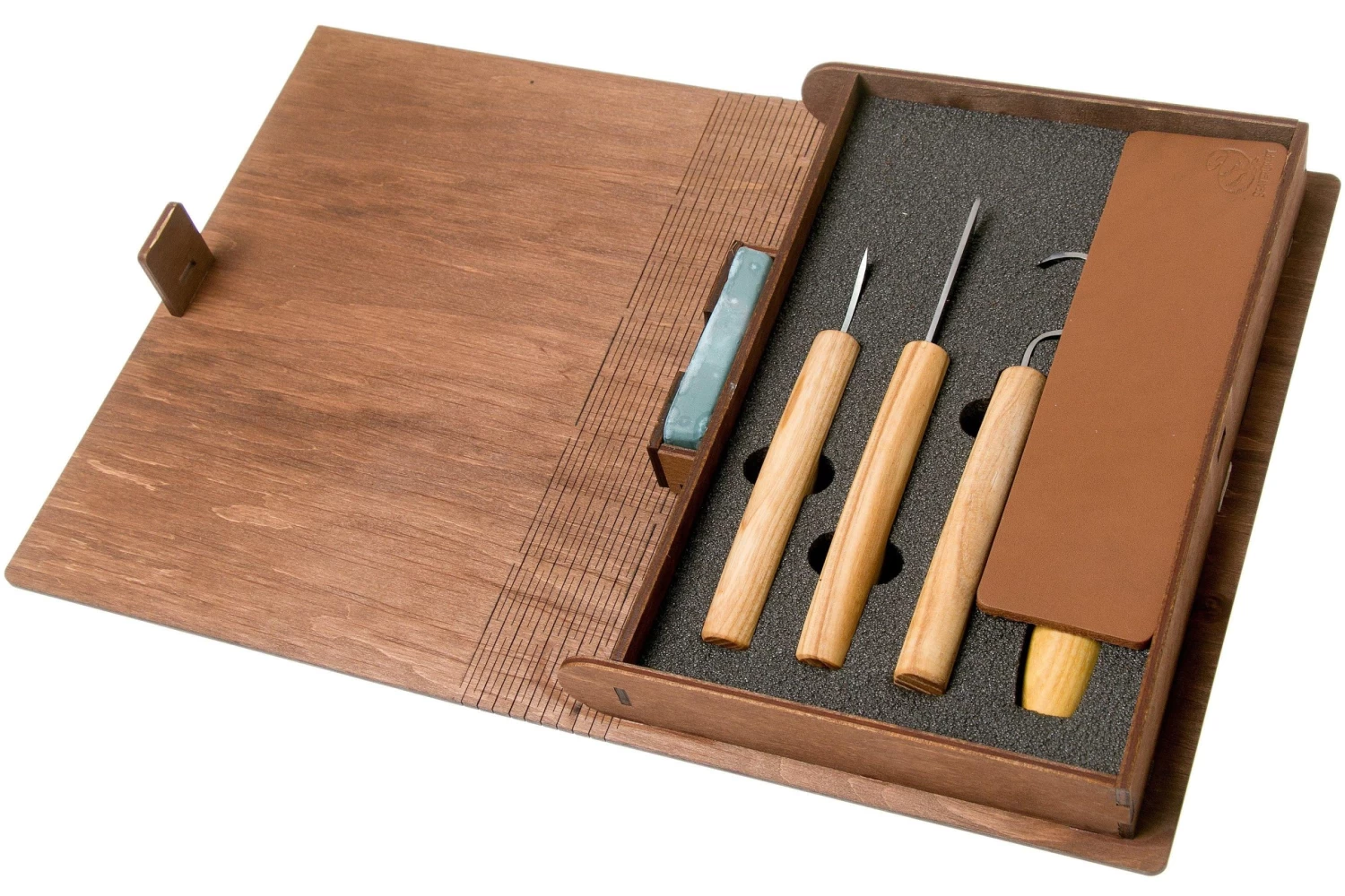 BeaverCraft Spoon Carving Set De 4 S19 Libro, Juego De Tallado De Madera Con Libro De Almacenamiento De Madera 2 BeaverCraft Spoon Carving Set De 4 S19 Libro, Juego De Tallado De Madera Con Libro De Almacenamiento De Madera - Imagen 2