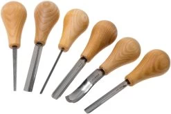 BeaverCraft Palm Chisel Wood Carving Set SC05, Juego Para Tallar Madera