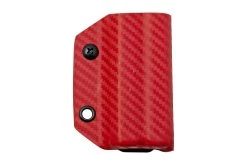 Clip And Carry Kydex Sheath Leatherman Wingman, Sidekick, Rebar, Rev, Carbon Fiber Red LWING-CF-RED Funda De Cinturón