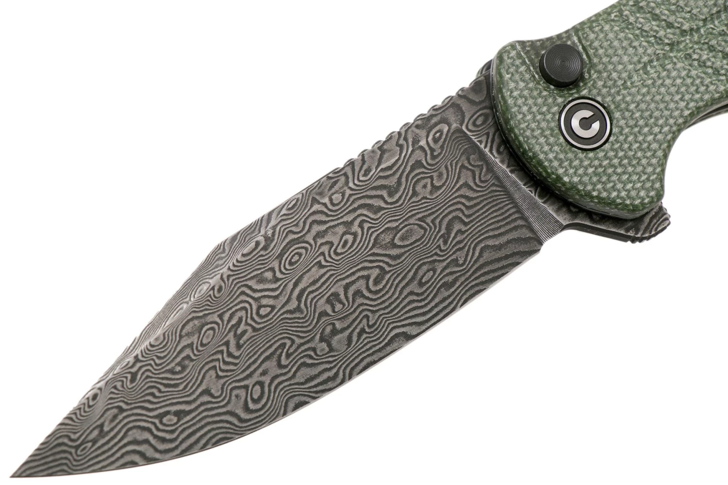 Civivi Cogent C20038D-DS1 Damascus Plain Edge, Green Micarta Navaja 3 Civivi Cogent C20038D-DS1 Damascus Plain Edge, Green Micarta Navaja - Imagen 3