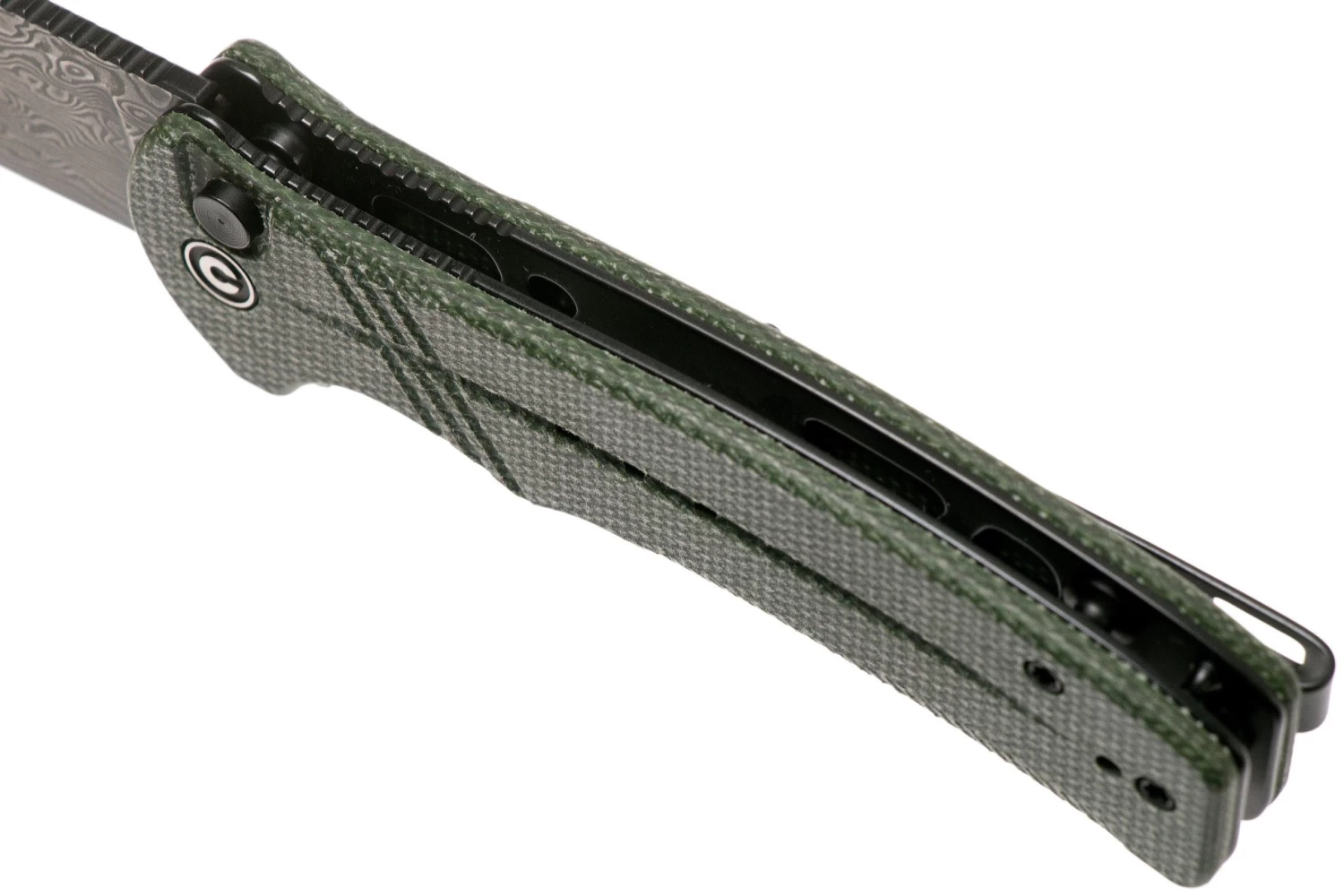 Civivi Cogent C20038D-DS1 Damascus Plain Edge, Green Micarta Navaja 7 Civivi Cogent C20038D-DS1 Damascus Plain Edge, Green Micarta Navaja - Imagen 7