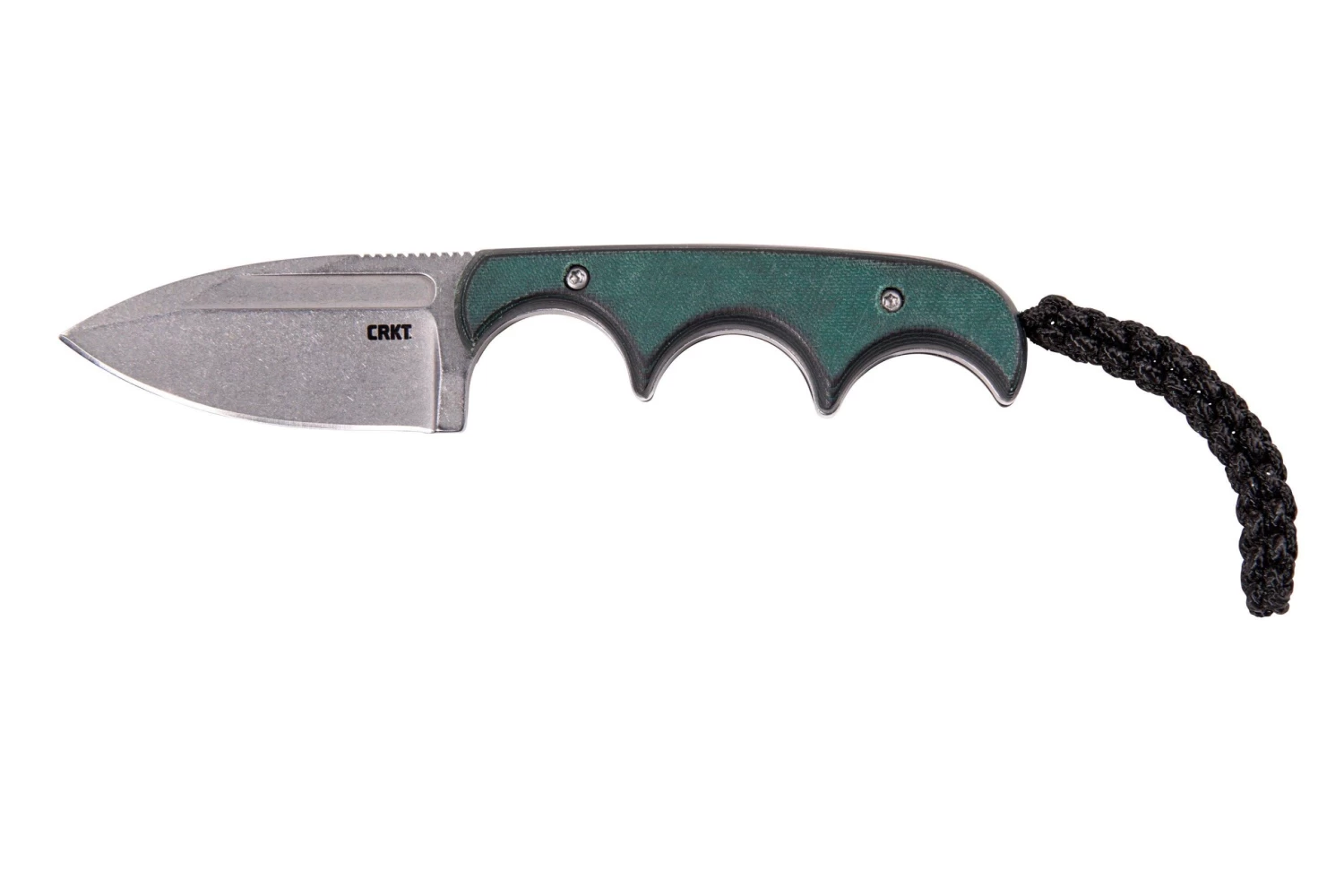 CRKT Minimalist Spear Point, Green Black, Cuchillo De Cuello, Diseño Alan Folts 1 CRKT Minimalist Spear Point, Green Black, Cuchillo De Cuello, Diseño Alan Folts