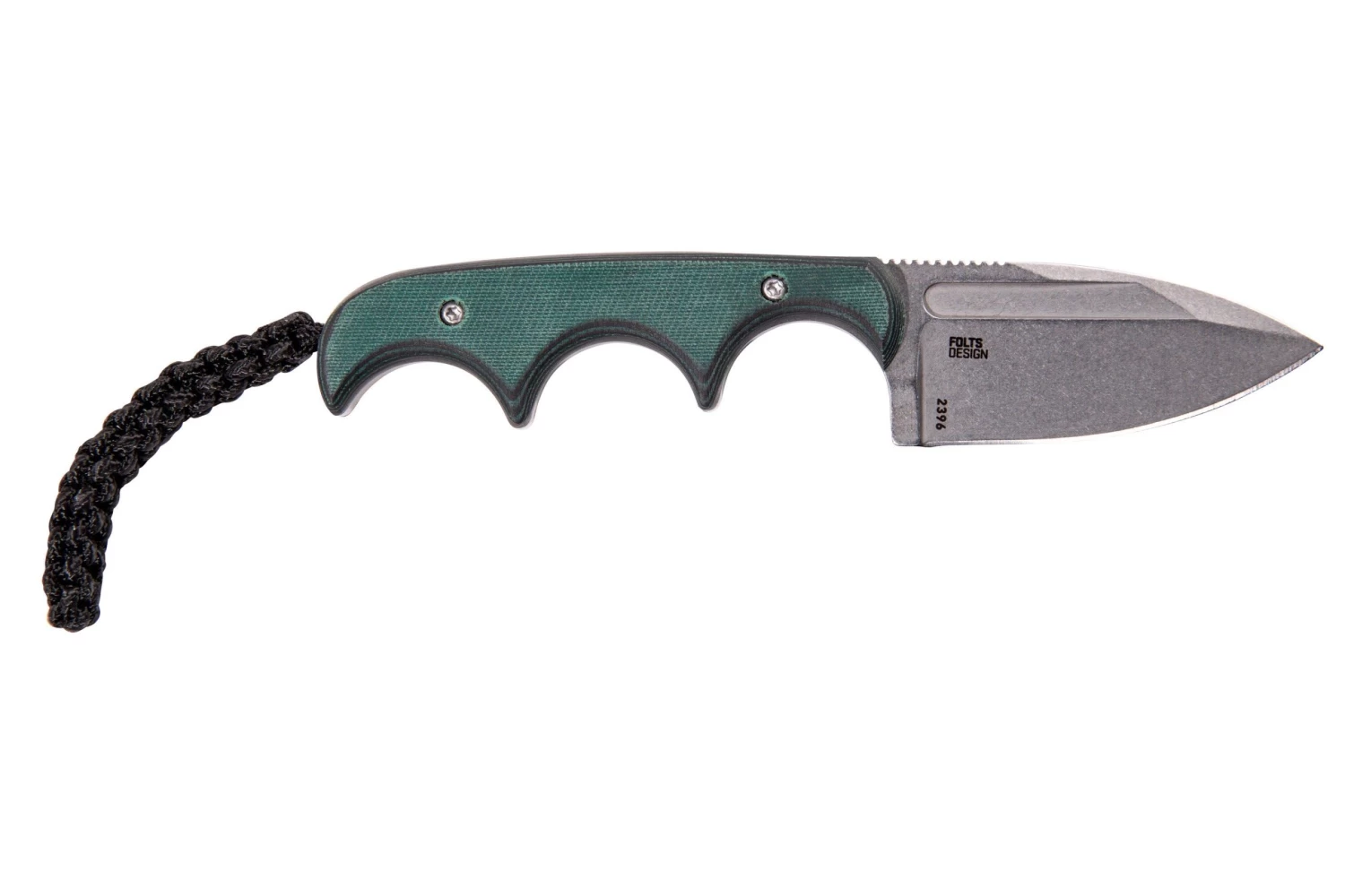 CRKT Minimalist Spear Point, Green Black, Cuchillo De Cuello, Diseño Alan Folts 2 CRKT Minimalist Spear Point, Green Black, Cuchillo De Cuello, Diseño Alan Folts - Imagen 2