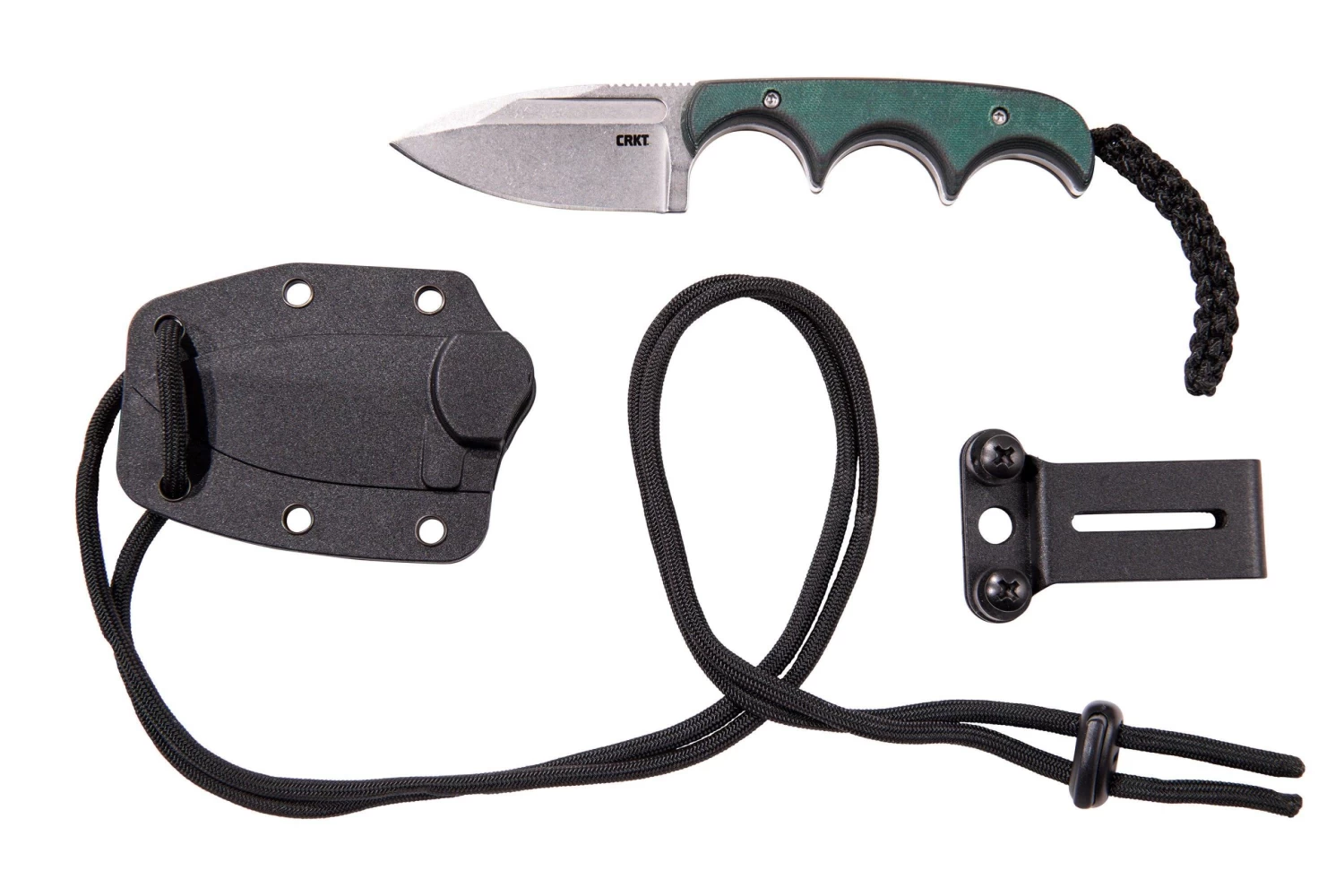 CRKT Minimalist Spear Point, Green Black, Cuchillo De Cuello, Diseño Alan Folts 7 CRKT Minimalist Spear Point, Green Black, Cuchillo De Cuello, Diseño Alan Folts - Imagen 7