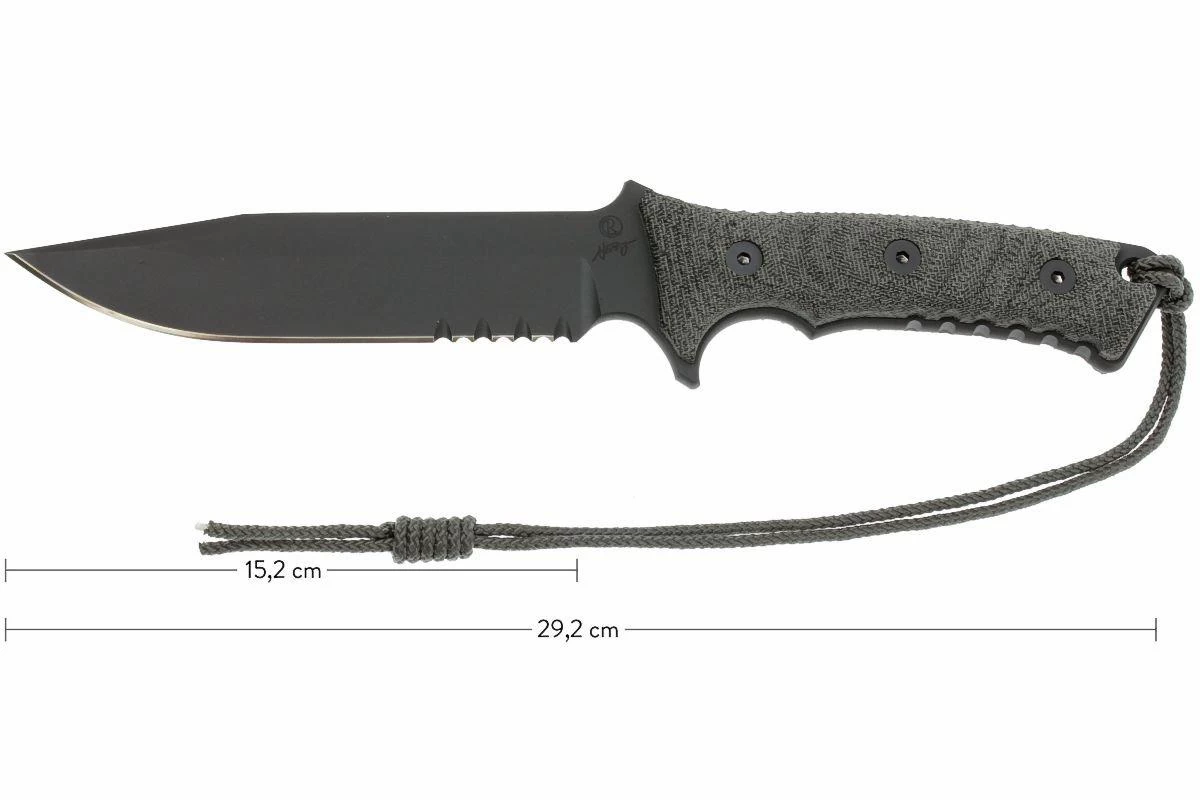 Chris Reeve Pacific Black PAC-1001 Cuchillo De Supervivencia, Dentado 1 Chris Reeve Pacific Black PAC-1001 Cuchillo De Supervivencia, Dentado