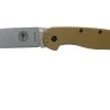 ESEE Avispa Navaja, Stonewashed D2 Blade, Coyote Brown Handle BRK1302CB