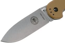 ESEE Avispa Navaja, Stonewashed D2 Blade, Coyote Brown Handle BRK1302CB -Navaja Tienda EE AVISPA CB D2 03 esee knives