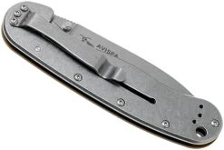 ESEE Avispa Navaja, Stonewashed D2 Blade, Coyote Brown Handle BRK1302CB -Navaja Tienda EE AVISPA CB D2 04 esee knives