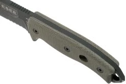 ESEE Model 5 Tactical Gunsmoke, Desert Tan Handle 5S-TG Con Funda Kydex + Clip De Cinturón -Navaja Tienda EE ESEE 5S TG 05 esee knives