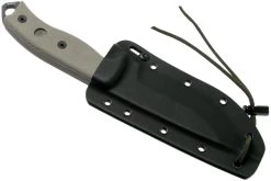 ESEE Model 5 Tactical Gunsmoke, Desert Tan Handle 5S-TG Con Funda Kydex + Clip De Cinturón -Navaja Tienda EE ESEE 5S TG 08 esee knives