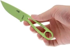 ESEE Izula Venom Green IZULA-VG Cuchillo De Cuello Con Funda Negra + Clip De Cinturón -Navaja Tienda EE IZULA VG 03 esee knives ee izula vg 03