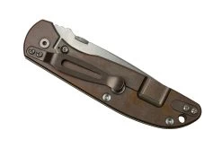 Rick Hinderer Firetac Spanto Stonewash, Bronze Black G10, Navaja -Navaja Tienda HRK FT SP SWBR BK 04 hinderer