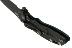 Rick Hinderer XM-18 3.5” Skinny Harpoon Spanto, Battle Black, Blue Black G10, Navaja -Navaja Tienda HRK XM1835 SHP BBL L 05 hinderer