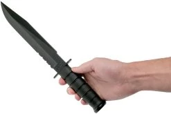 KA-BAR Fighter 1271 Cuchillo Fijo, Parcialmente Dentado, Funda De Kydex -Navaja Tienda KA1271 06 ka bar