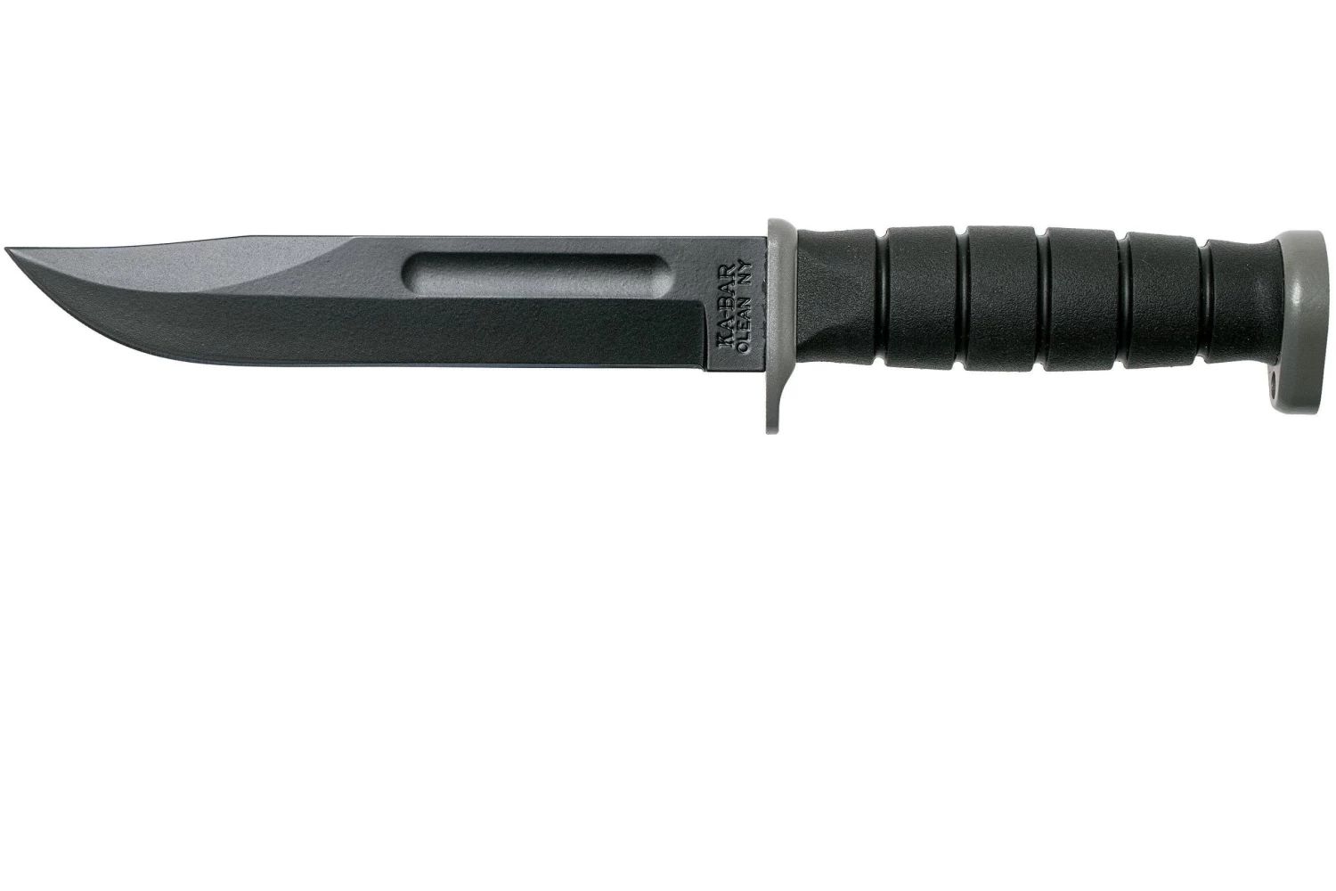 KA-BAR D2 Extreme Fighting Knife 1292, Borde Recto, Mango Kraton, Funda De Plástico 1 KA-BAR D2 Extreme Fighting Knife 1292, Borde Recto, Mango Kraton, Funda De Plástico