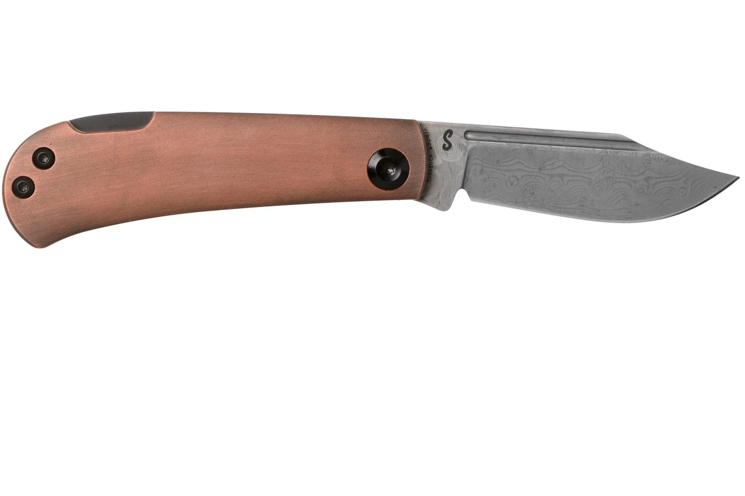 Kansept Wedge K2026BC1 Damascus, Red Copper Navaja, Diseño Nick Swan 2 Kansept Wedge K2026BC1 Damascus, Red Copper Navaja, Diseño Nick Swan - Imagen 2