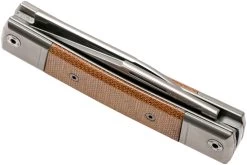 LionSteel BestMan BM13 CVN Natural Canvas Micarta Navaja Slipjoint -Navaja Tienda LI BM13 CVN 04 lionsteel