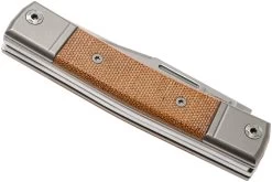 LionSteel BestMan BM13 CVN Natural Canvas Micarta Navaja Slipjoint -Navaja Tienda LI BM13 CVN 05 lionsteel