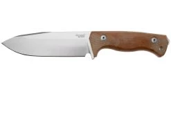 Lionsteel T6 Satin, Natural Canvas Micarta T6-CVN Cuchillo Fijo