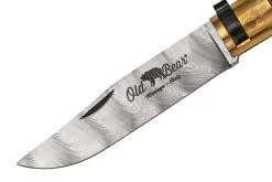 Old Bear Classical Olive M, Damascus DS93X, 9305-19-LU Navaja -Navaja Tienda OB9305 19 LU 03 oldbear