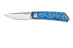 Real Steel Luna, Titanium Blue Camo 7001TC-BC Navaja Slipjoint