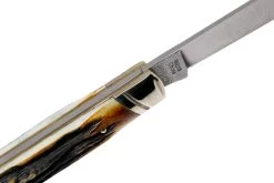 Rough Ryder Doctors Knife Cinnamon Stag RR2158 Damascus Navaja Slipjoint -Navaja Tienda RY2158 06 rough ryder