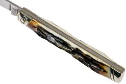 Rough Ryder Doctors Knife Cinnamon Stag RR2158 Damascus Navaja Slipjoint -Navaja Tienda RY2158 07 rough ryder