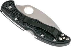 Spyderco Delica 4 Flat Wharncliffe C11FSWCBK Navaja, Dentada -Navaja Tienda SPC11FSWCBK 04 spyderco spc11fswcbk 04