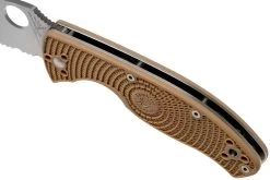 Spyderco Tenacious Lightweight Tan C122PSTN FRN Navaja Parcialmente Dentada 13 Spyderco Tenacious Lightweight Tan C122PSTN FRN Navaja Parcialmente Dentada -Navaja Tienda SPC122PSTN 07 spyderco