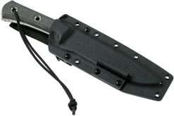 TRC Knives Apocalypse, Elmax, Black Canvas Micarta, Cuchillo De Supervivencia -Navaja Tienda TI AP MICBK 07 trc knives