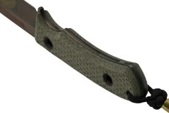 TRC Knives K-1S, Elmax Apocalypse Finish, Green Canvas Micarta, Cuchillo Fijo -Navaja Tienda TI K1S GN APO 04 trc