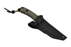 TRC Knives K-1S, Elmax Apocalypse Finish, Green Canvas Micarta, Cuchillo Fijo -Navaja Tienda TI K1S GN APO 06 trc