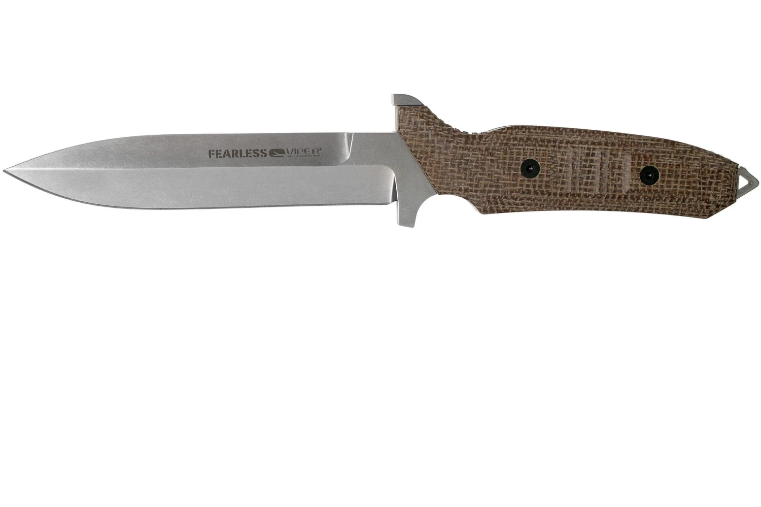 Viper Fearless VT4018CM Sleipner Stonewashed, Brown Canvas Micarta, Cuchillo Fijo, Rumici Design 1 Viper Fearless VT4018CM Sleipner Stonewashed, Brown Canvas Micarta, Cuchillo Fijo, Rumici Design