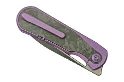 WE Knife Baloo WE21033-3 Purple Titanium/Grey Carbonfiber, Navaja -Navaja Tienda WKWE21033 3 06 we