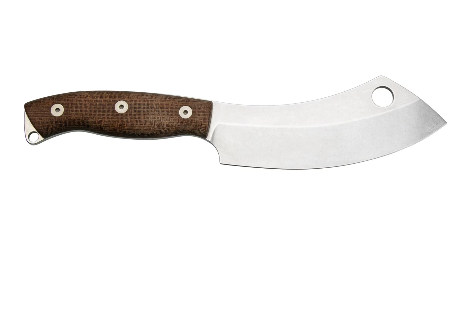 White River Camp Cleaver WRCC55-BNA Natural Burlap Micarta, Cuchillo De Camping 2 White River Camp Cleaver WRCC55-BNA Natural Burlap Micarta, Cuchillo De Camping - Imagen 2